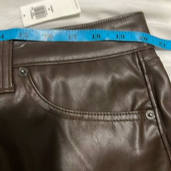 NWT- Old Navy- 2 tall, 18P & 30+. High Waist Faux Leather Boot Cut Ankle Pant - Picture 8 of 10